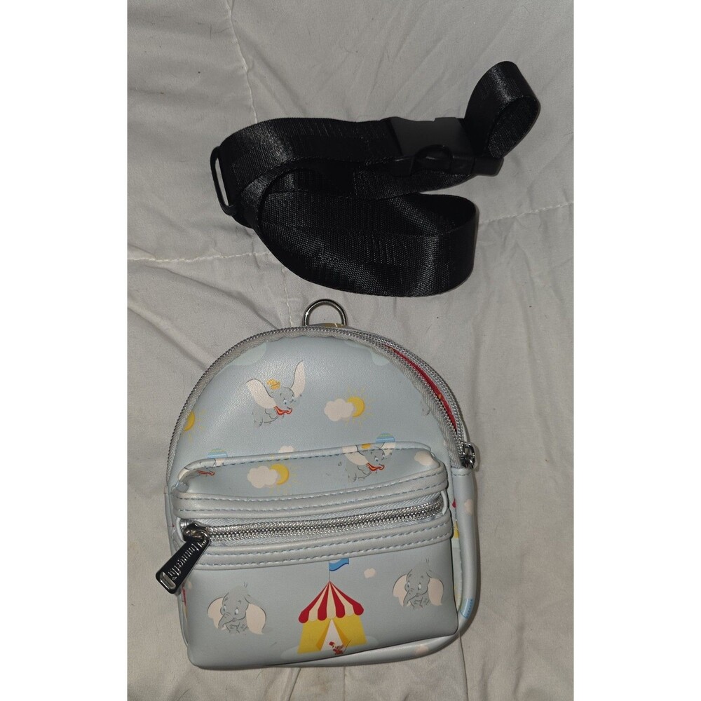Loungefly disneys Dumbo Mini Backpack/ belt bag/ wallet with Strap!